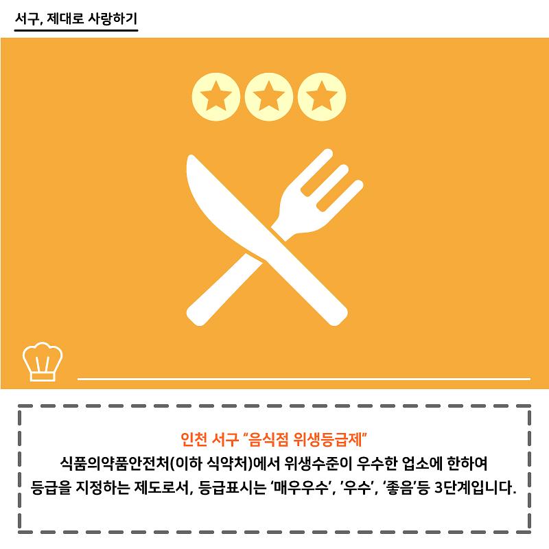 인천 서구"음식점 위생등급제" 사진