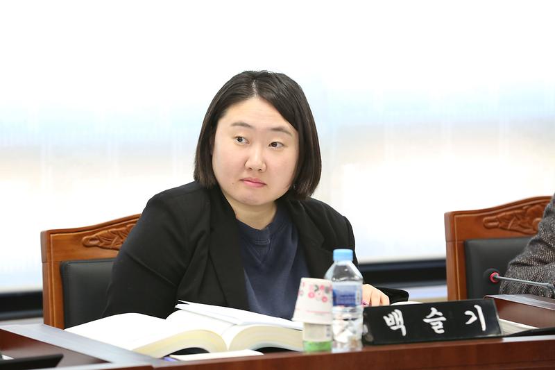제271회 제3차 환경경제안전위원회(백슬기 위원) 사진