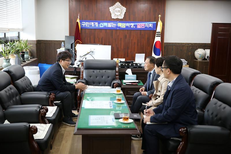 서부교육지원청 의회 방문(2024.10.21.) 사진