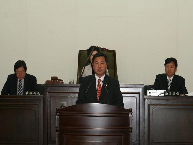 구정 질문(최용환 의원) 사진