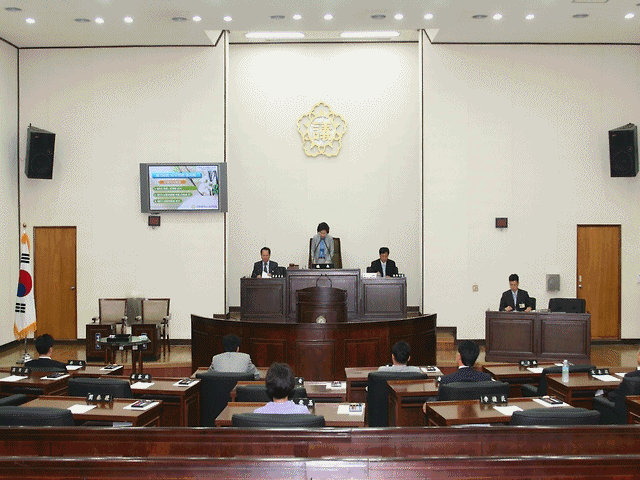 제5대 제2기 의장단 선거 사진
