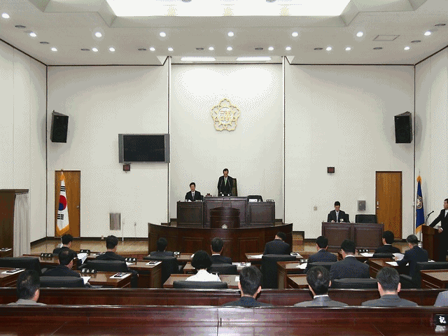 제159회 서구의회 임시회 제1차 본회의 사진