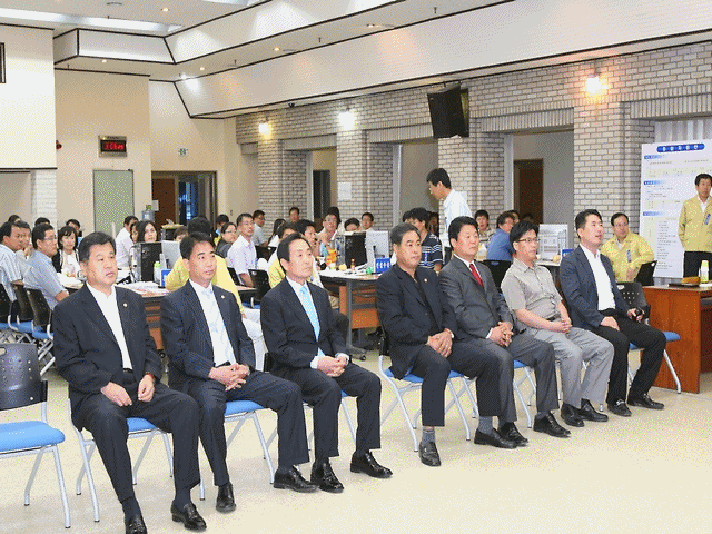 을지훈련장 격려 방문 사진