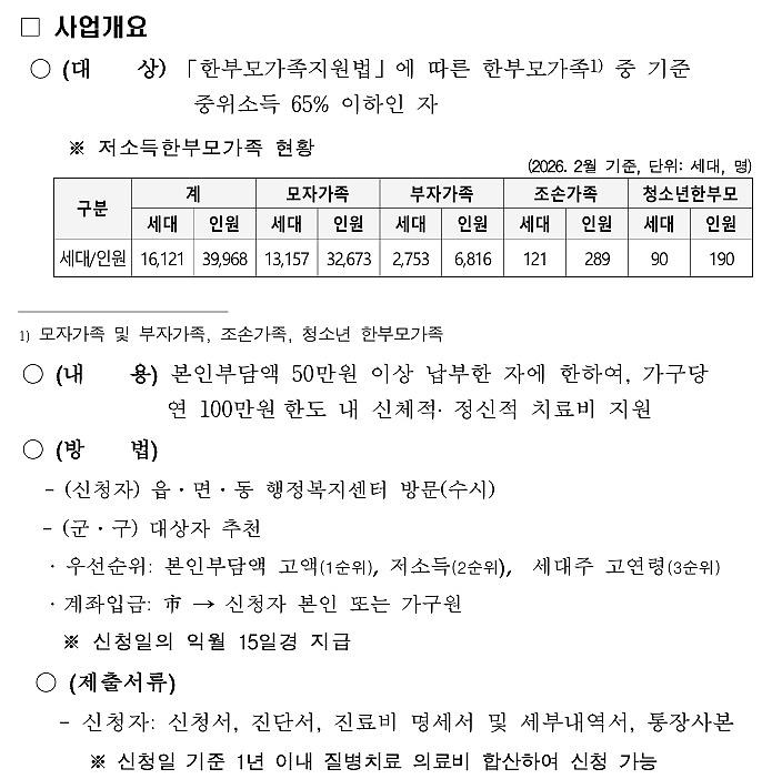 저소득한부모_질병치료비_지원사업.jpg 이미지