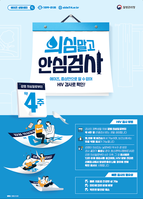 2022년도_HIV_의심말고_안심검사_포스터.png 이미지