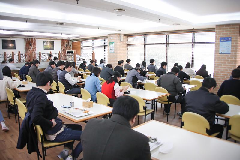 20200309 서구청 구내식장 코로나19대응 한줄식사 캠페인 사진