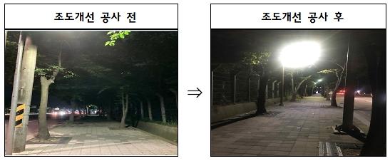 3서구,_아시아드경기장역_주변_보행로_조도개선공사_완료.jpg 이미지